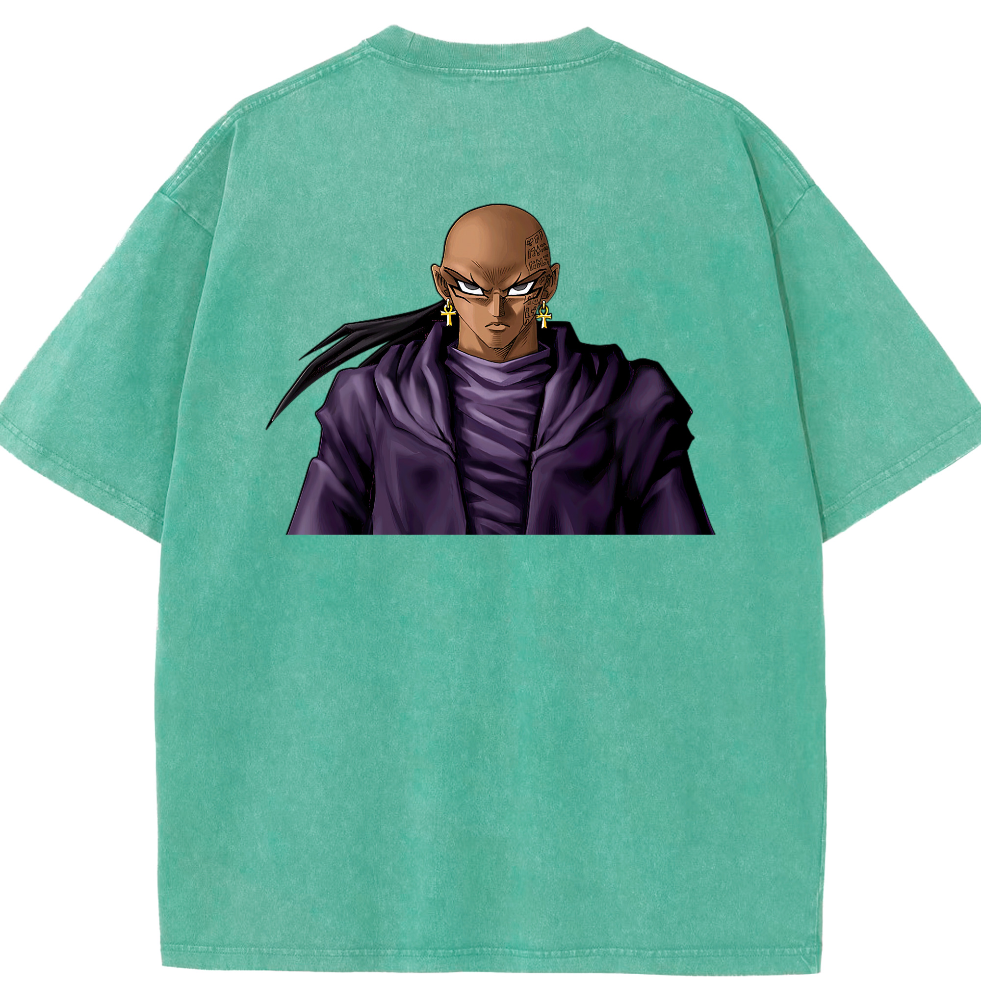 （画像用） 遊☆戯☆王 Yu-Gi-Oh! 綿100% ヴィンテージ風 半袖Tシャツ（背面プリント）